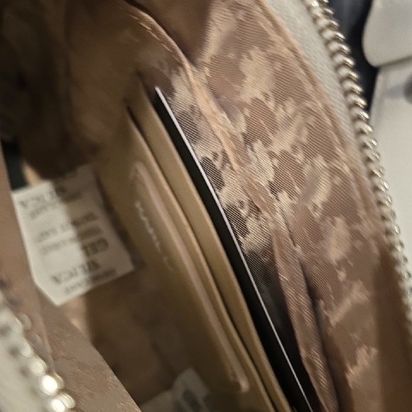 Karl Lagerfeld White Crossbody Bag with Gold and Silver Details - Picture 4 of 7